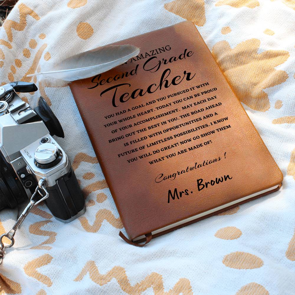 To A New New Science Teacher Journal, Custom Leather Journal, Science Teacher Graduation Gift, Personalized Name Journal, New science Teacher Appreciation Gift, New Job Gift