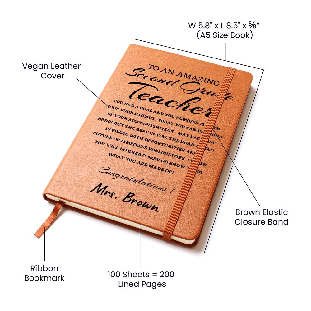 To A New New Science Teacher Journal, Custom Leather Journal, Science Teacher Graduation Gift, Personalized Name Journal, New science Teacher Appreciation Gift, New Job Gift