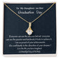 To My Daughter On Her Graduation Alluring Beauty Necklace, Graduation Gift For Her, Mother To Daughter Gift, Unique Graduation Gift From Mom.
