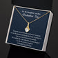 To My Daughter On Her Graduation Alluring Beauty Necklace, Graduation Gift For Her, Mother To Daughter Gift, Unique Graduation Gift From Mom.
