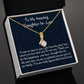 To My Amazing  Daughter In Law Alluring  Necklace, Birthday Gift For My Daughter In Law, Wedding  Day Gift, Meaningful Gift. To My Bonus Daughter Gift.
