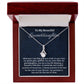 To My Beautiful Granddaughter Alluring Beauty Necklace, Birthday Gift From Grandmother/ Grandfather, , Granddaughter Graduation Gift, Meaningful Jewelry Gift.