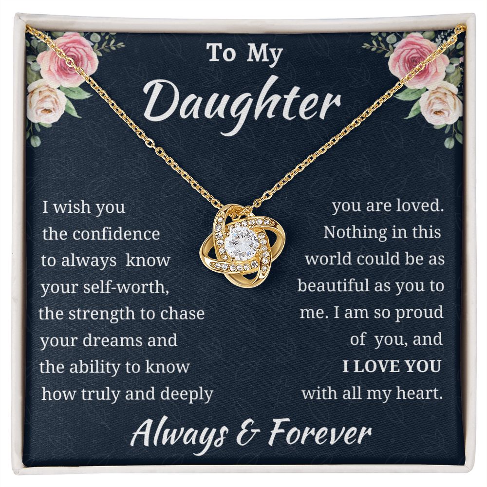 Love Knot Daughter Necklace Amazon 1