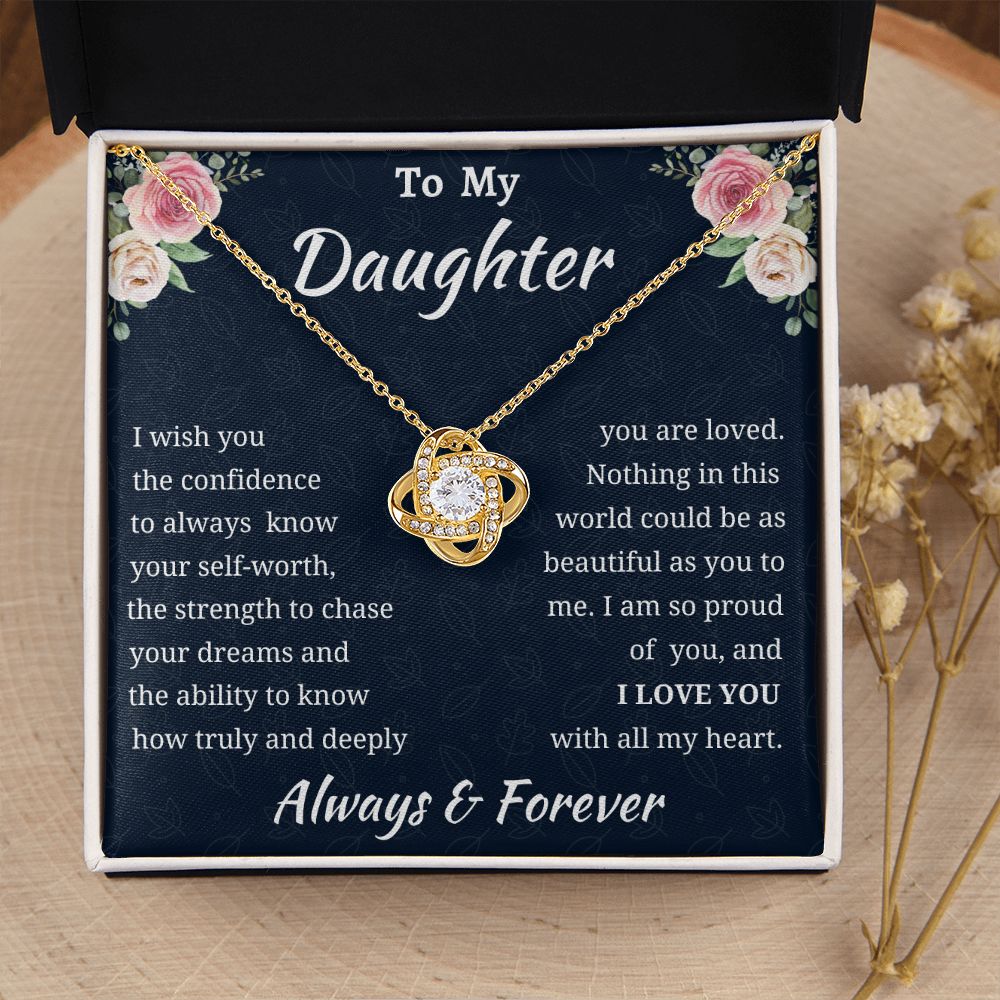 Love Knot Daughter Necklace Amazon 1