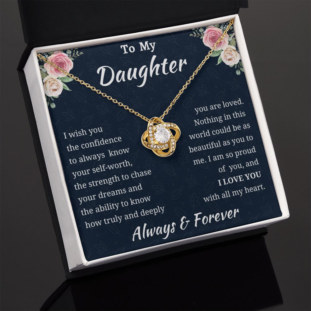 Love Knot Daughter Necklace Amazon 1