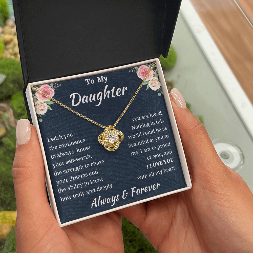 Love Knot Daughter Necklace Amazon 1