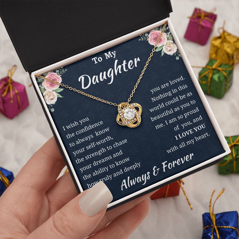 Love Knot Daughter Necklace Amazon 1