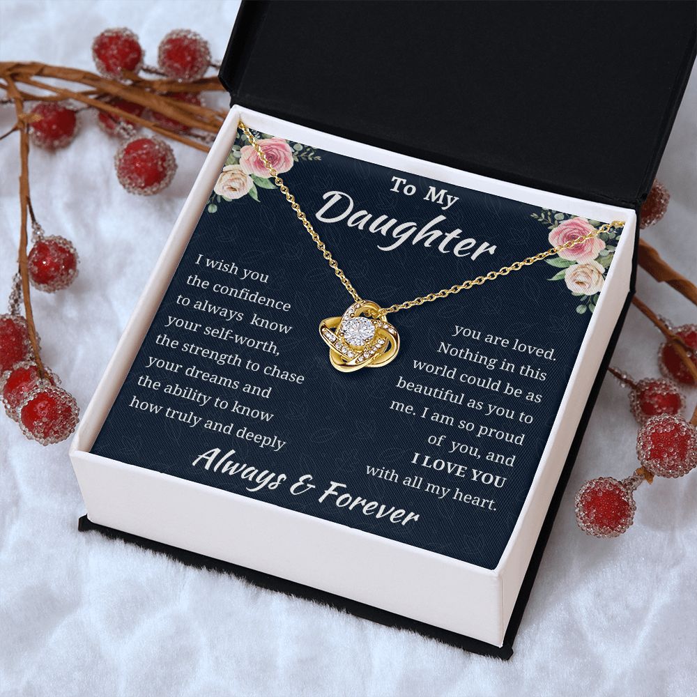 Love Knot Daughter Necklace Amazon 1