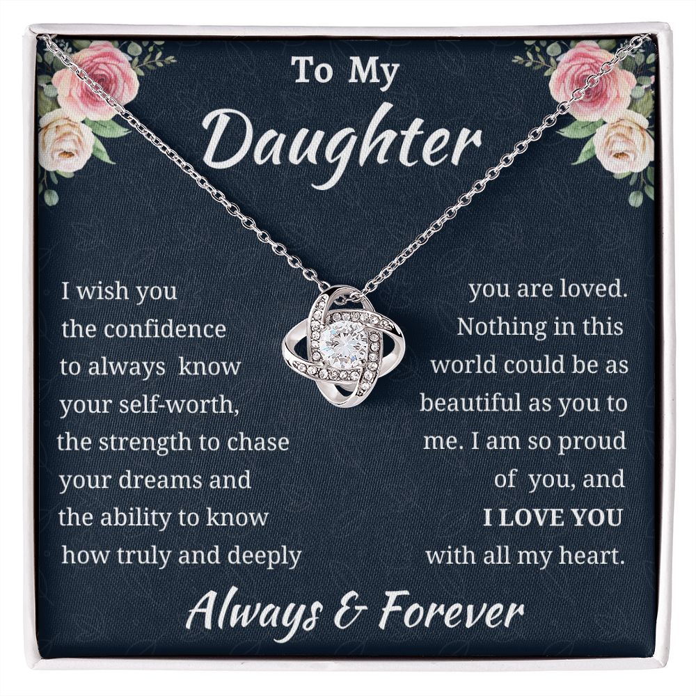 Love Knot Daughter Necklace Amazon 1