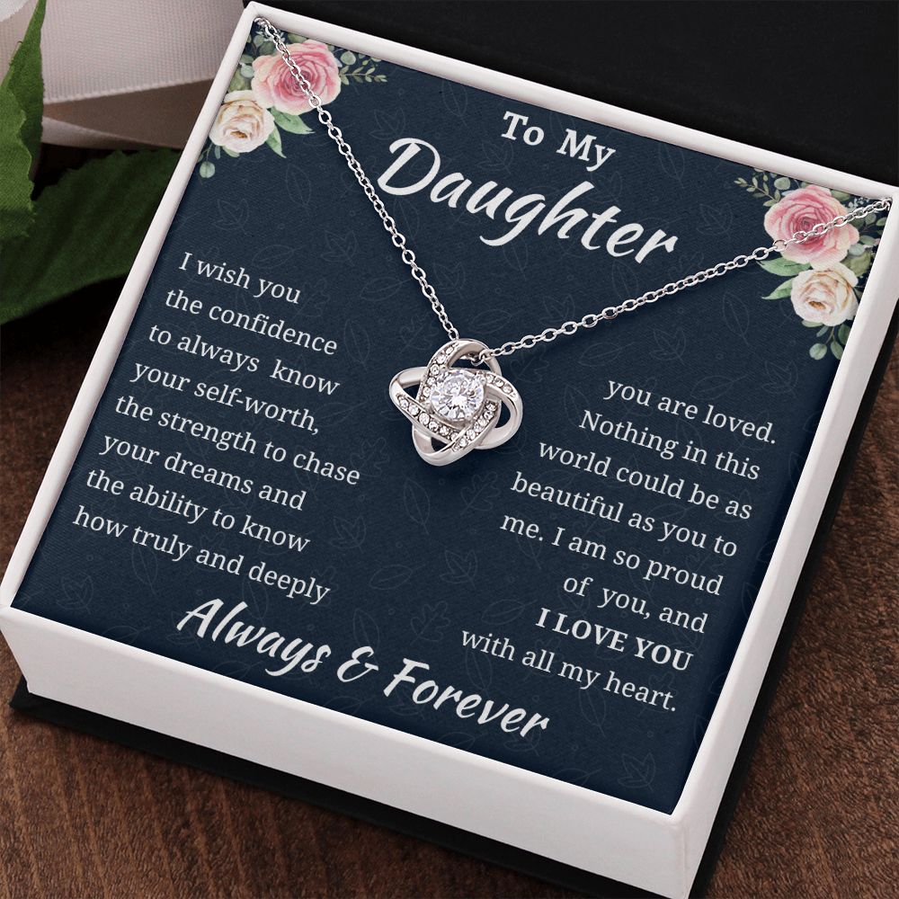 Love Knot Daughter Necklace Amazon 1