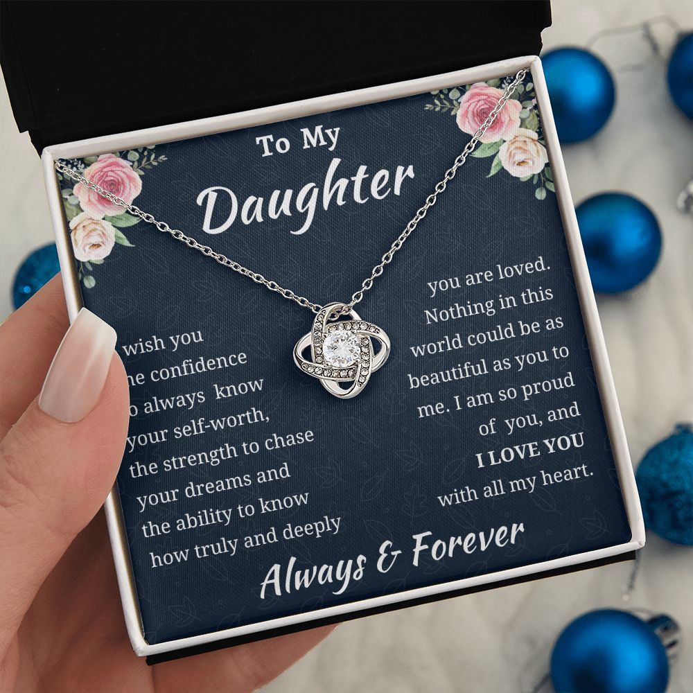 Love Knot Daughter Necklace Amazon 1