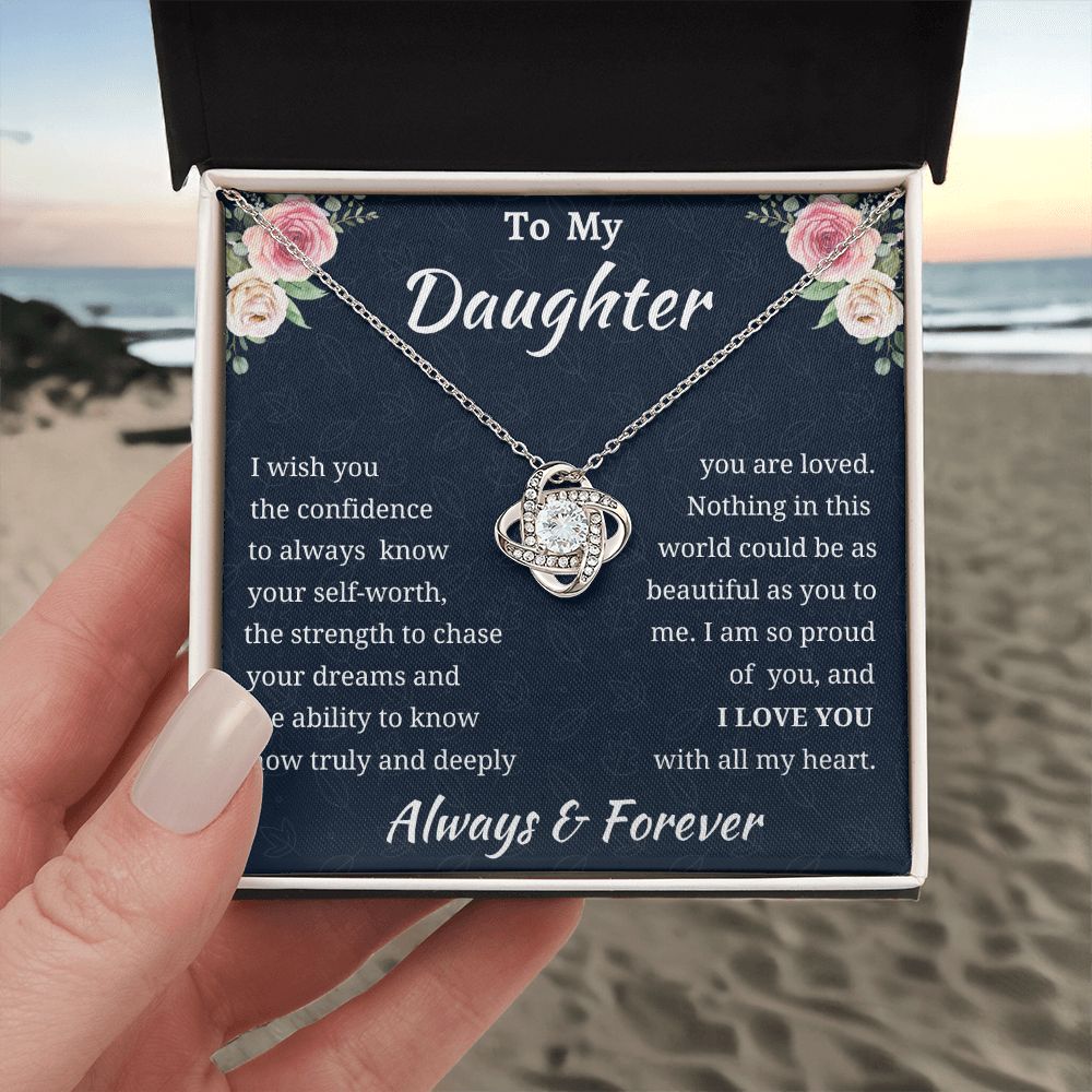 Love Knot Daughter Necklace Amazon 1