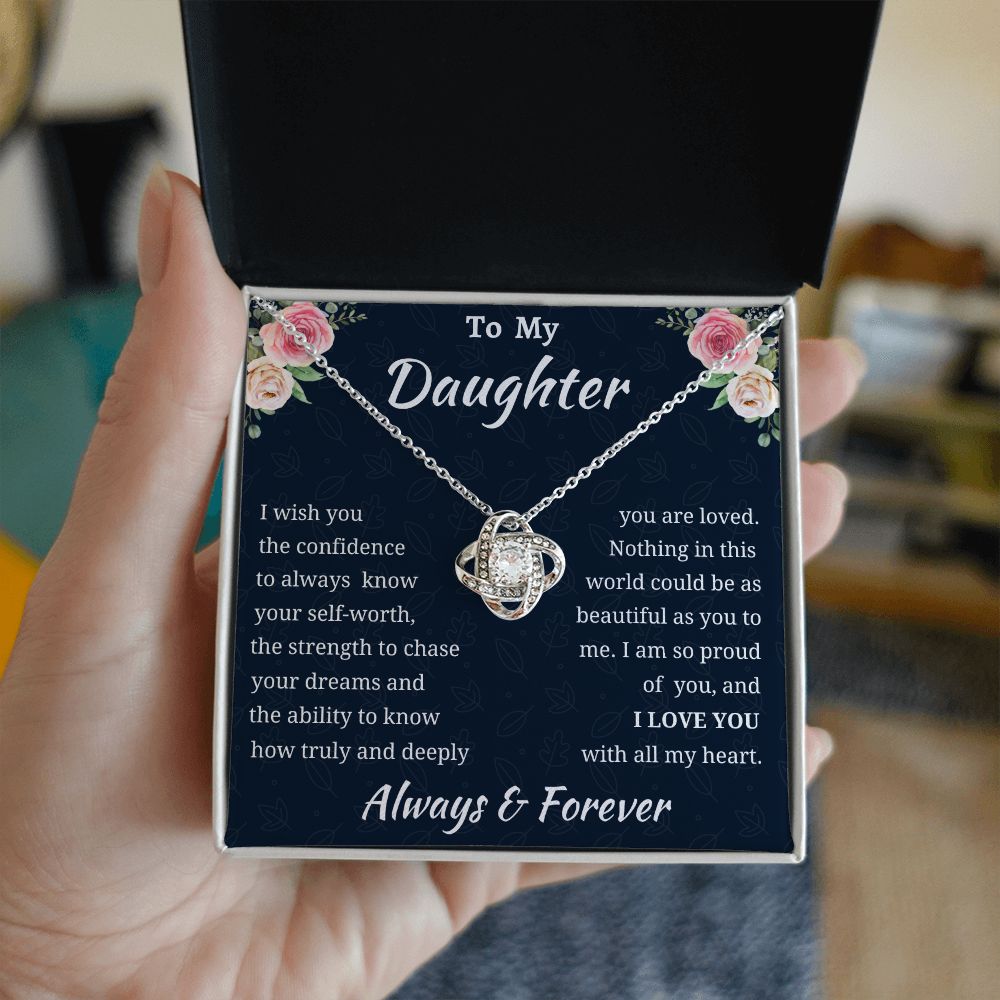 Love Knot Daughter Necklace Amazon 1