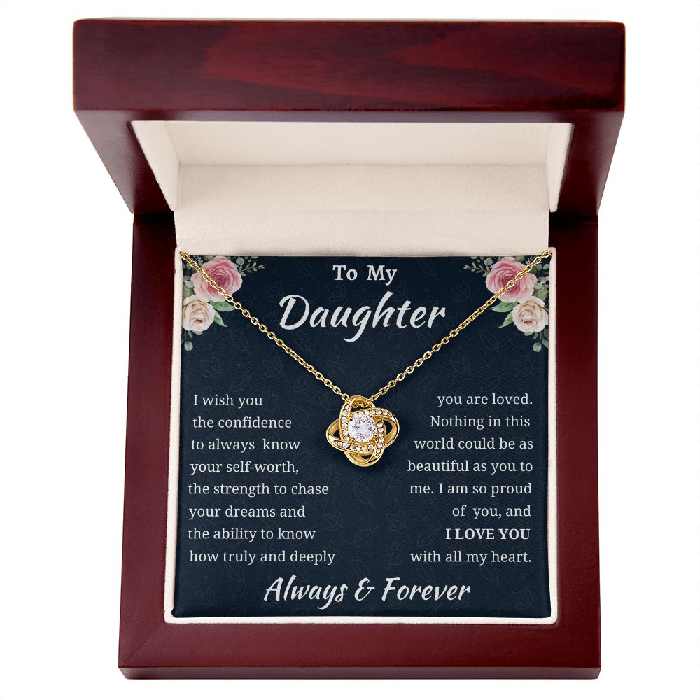 Love Knot Daughter Necklace Amazon 1