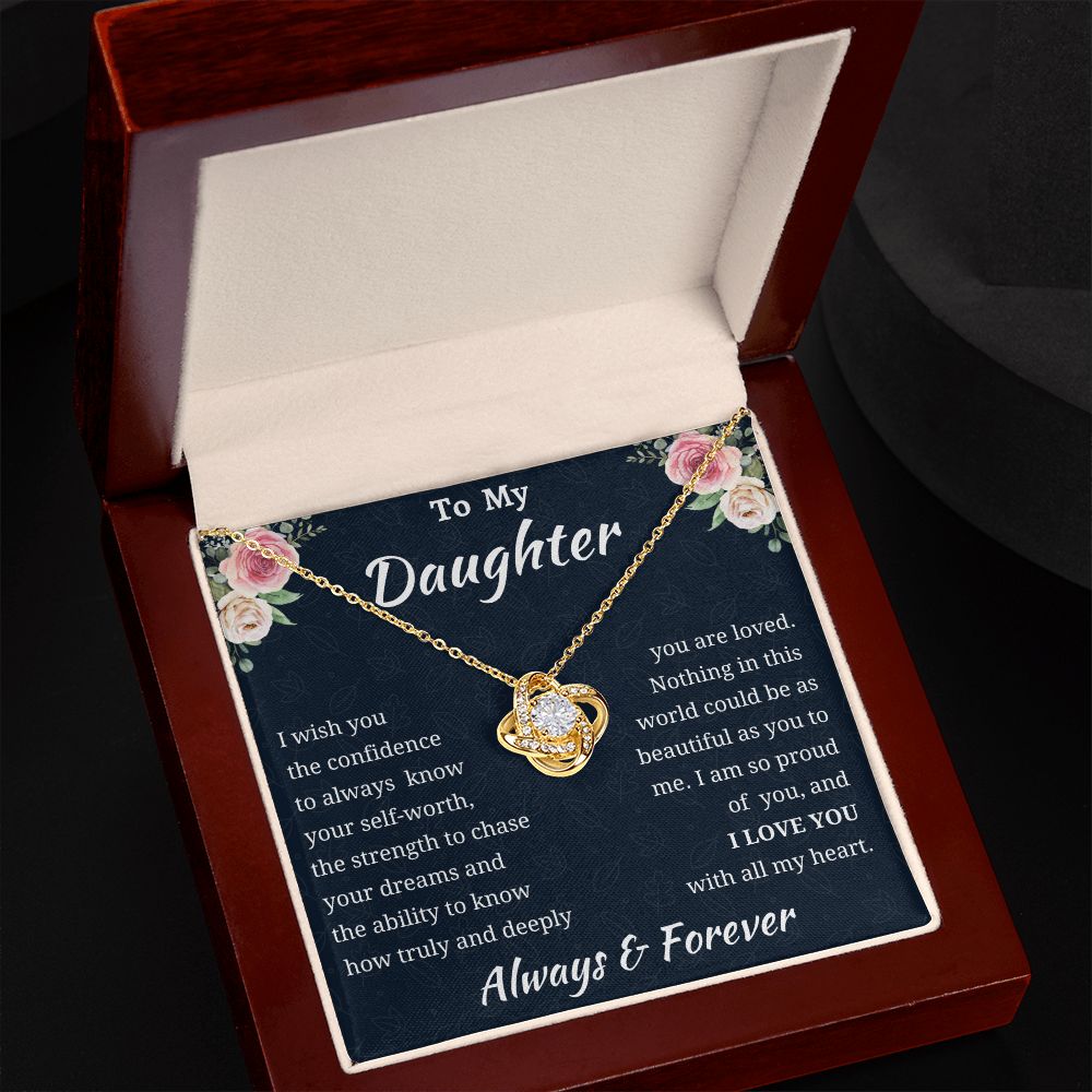 Love Knot Daughter Necklace Amazon 1