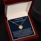 To My Beautiful Granddaughter Love knot Necklace, Birthday Gift From Grandmother, Granddaughter Graduation Gift, Meaningful Jewelry.