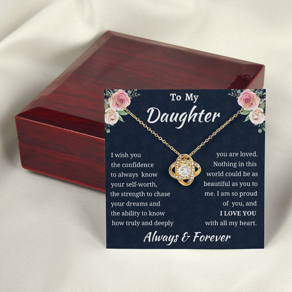 Love Knot Daughter Necklace Amazon 1