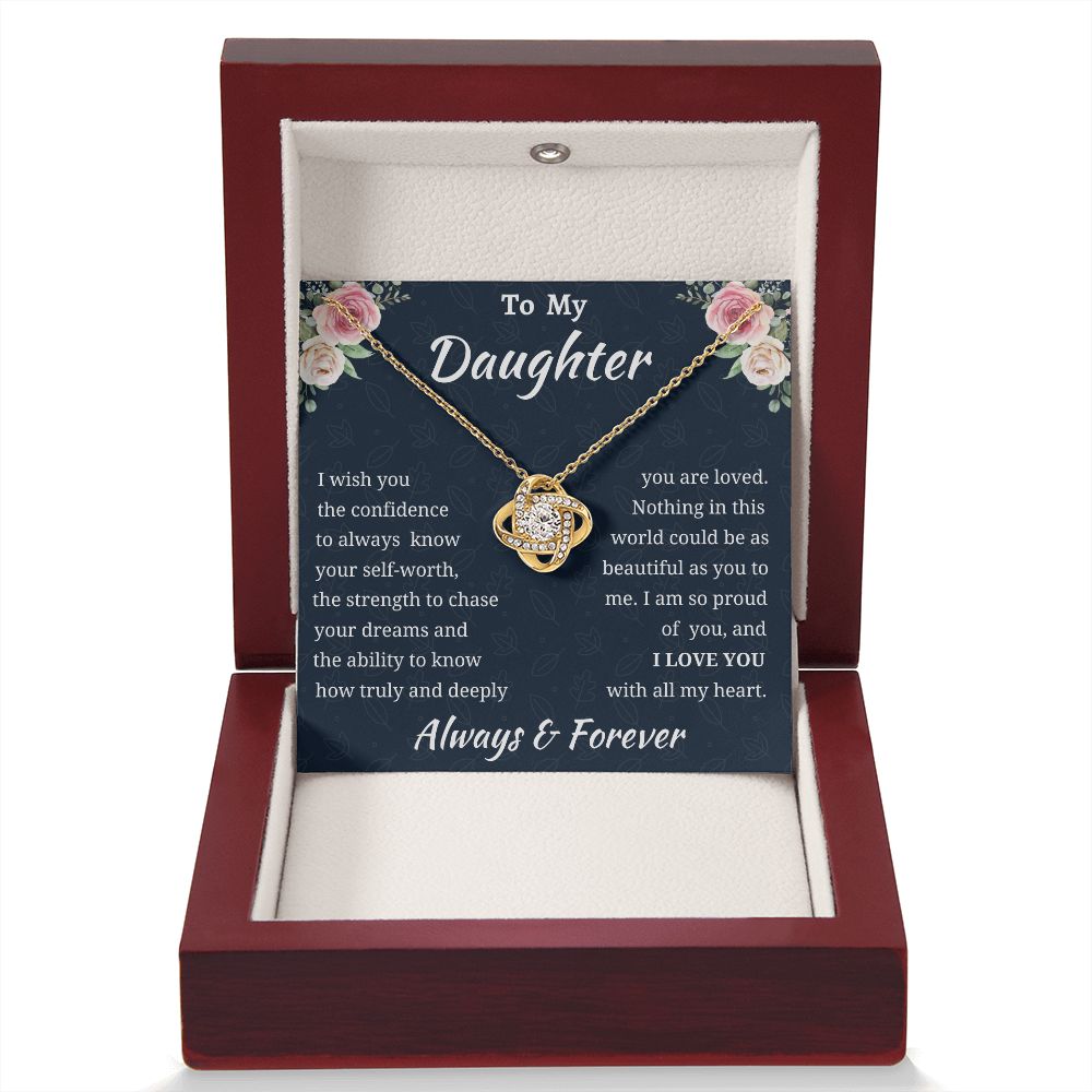 Love Knot Daughter Necklace Amazon 1