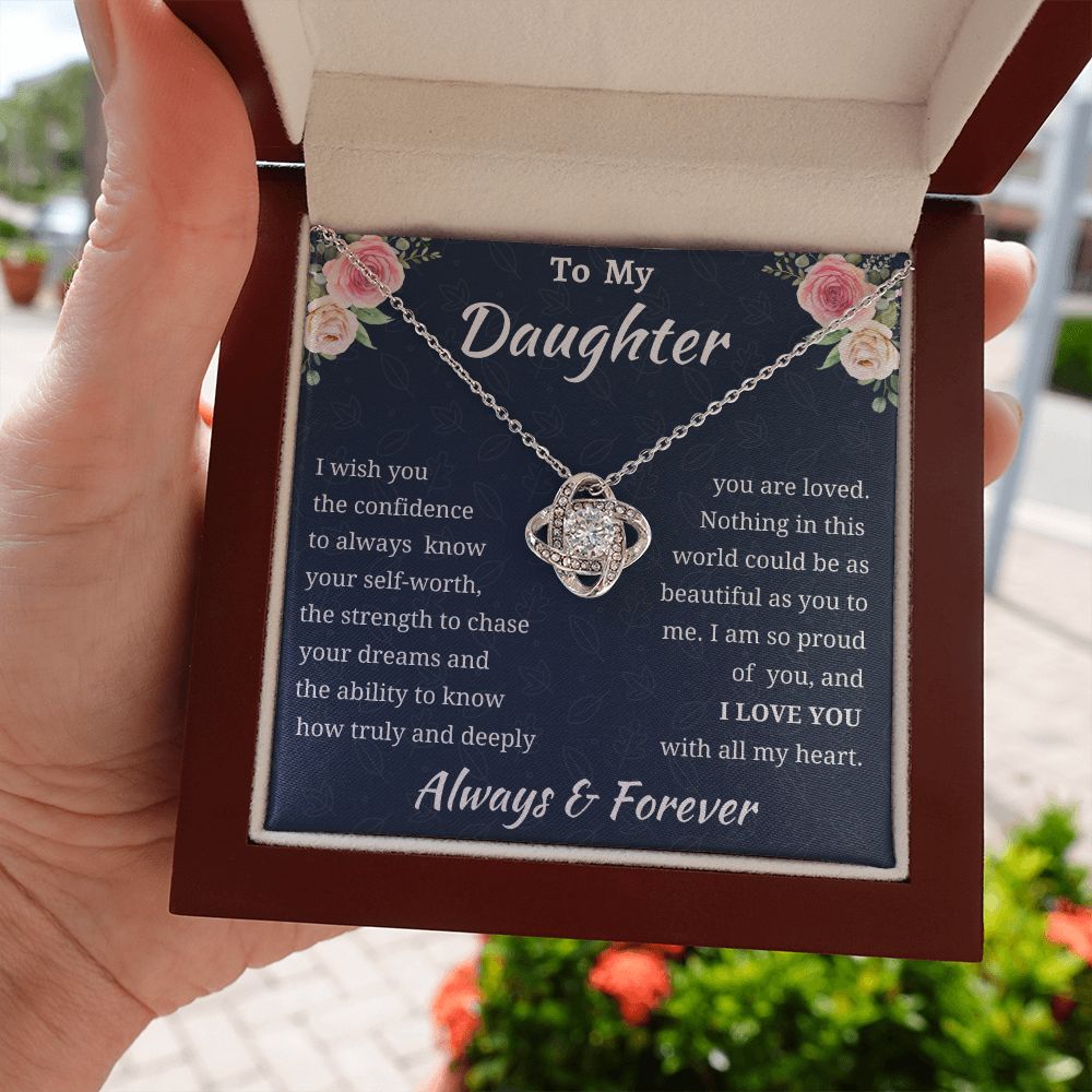 Love Knot Daughter Necklace Amazon 1