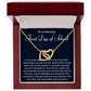 First Day of School Gift, Interlocking Hearts Necklace College Gift, Back to School Gift, Present for 1st day of School, Freshman College Gift, High School, Medical School Student