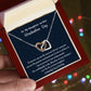 To My Daughter On Her Graduation Day Interlocking Hearts Necklace, Graduation Gift For Her, Mother To Daughter Gift, Unique Graduation Gift From Mom
