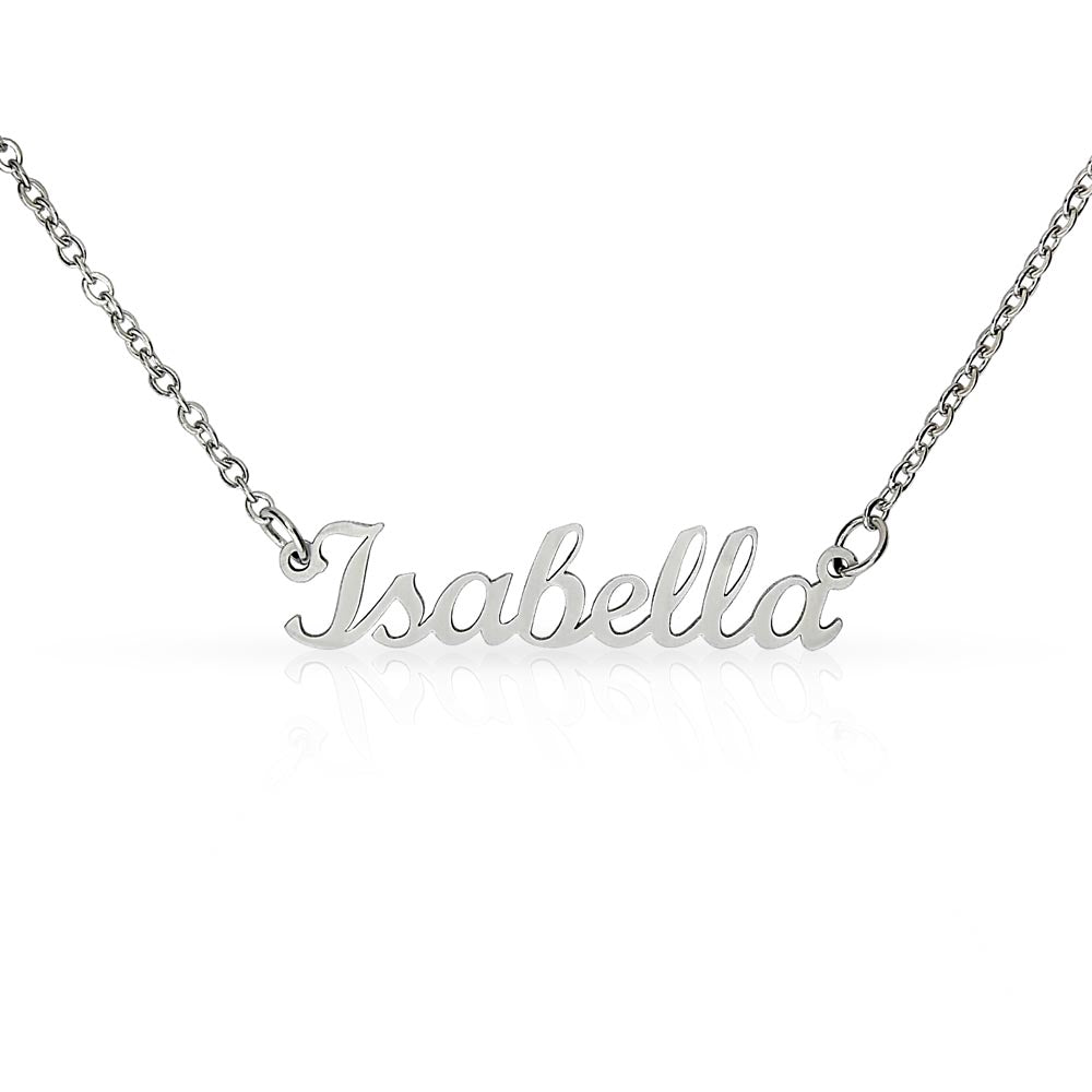 To My Bonus Daughter Personalized Name Necklace, Graduation Jewelry Gift For My Bonus Daughter, Birthday Gift For Her, Congratulations Gift From Bonus Mom.