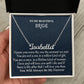 To My Beautiful Bride Personalized Name Necklace, Wedding Day Gift, Birthday Gift For Future Wife, Boyfriend To Girlfriend Jewelry Gift, Unique Jewelry Gift.