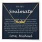 Personalized Custom Soulmate Name Necklace | Dainty Gold Nameplate Pendant | Anniversary & Birthday Gift for Wife