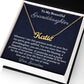 To My Beautiful Granddaughter Personalized Name Necklace, Birthday Gift From Grandmother, Granddaughter Graduation Gift, Unique Necklace.