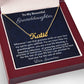 To My Beautiful Granddaughter Personalized Name Necklace, Birthday Gift From Grandmother, Granddaughter Graduation Gift, Unique Necklace.