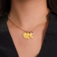 To My Godmother Engraved Baby Feet Necklace, Birthstone Necklace With Custom Name Jewelry, Gift For Grandmother.