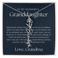 Personalized Birth Flower Name Necklace for Granddaughter | Custom Dainty Floral Pendant & Christmas Gift from Grandparents