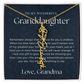 Personalized Birth Flower Name Necklace for Granddaughter | Custom Dainty Floral Pendant & Christmas Gift from Grandparents