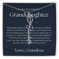 Personalized Birth Flower Name Necklace for Granddaughter | Custom Dainty Floral Pendant & Christmas Gift from Grandparents