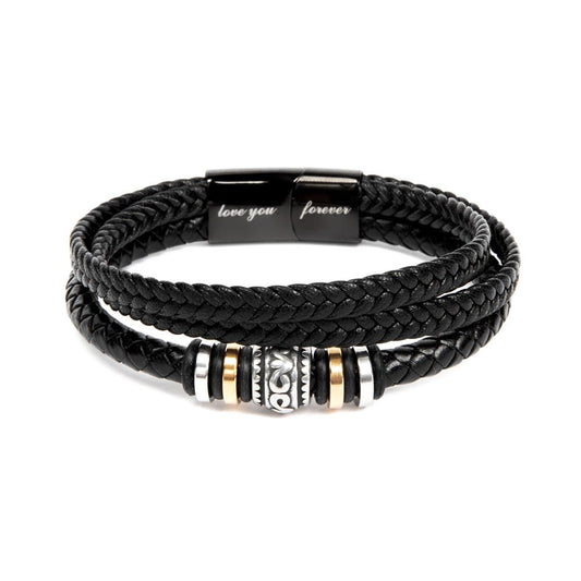 To My Bonus Son Love You Forever Bracelet, Wedding Day From Bonus Dad, Meaningful Gift For Son In Law, Christmas Gift For Him, From Dad In Law Gift.