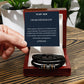 To My  Son Love You Forever Bracelet, Wedding Day From Dad, Meaningful Gift For Son, Christmas Gift For My Son, Gift From Dad.