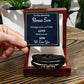 Gift for Son In Law, Men's Bracelet, Bonus Son Gift, Birthday Gift, Wedding Gift From Mother In Law Present for Son In Law