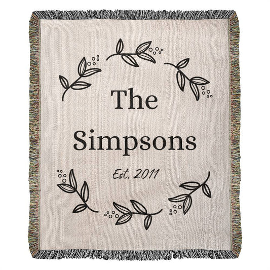Woven Blankets for Couples, Anniversary Gift for Wife or Girlfriend