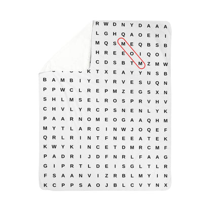 Sherpa Crossword Blanket