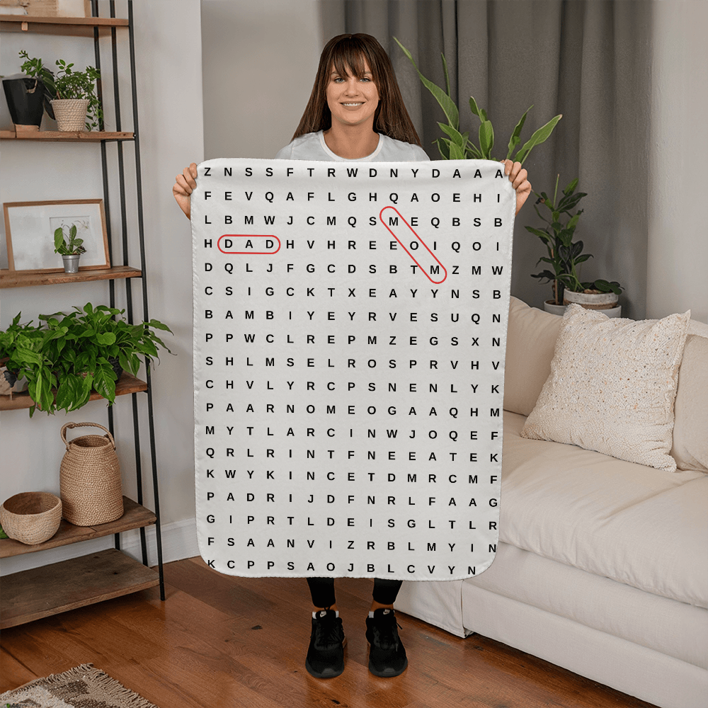 Sherpa Crossword Blanket