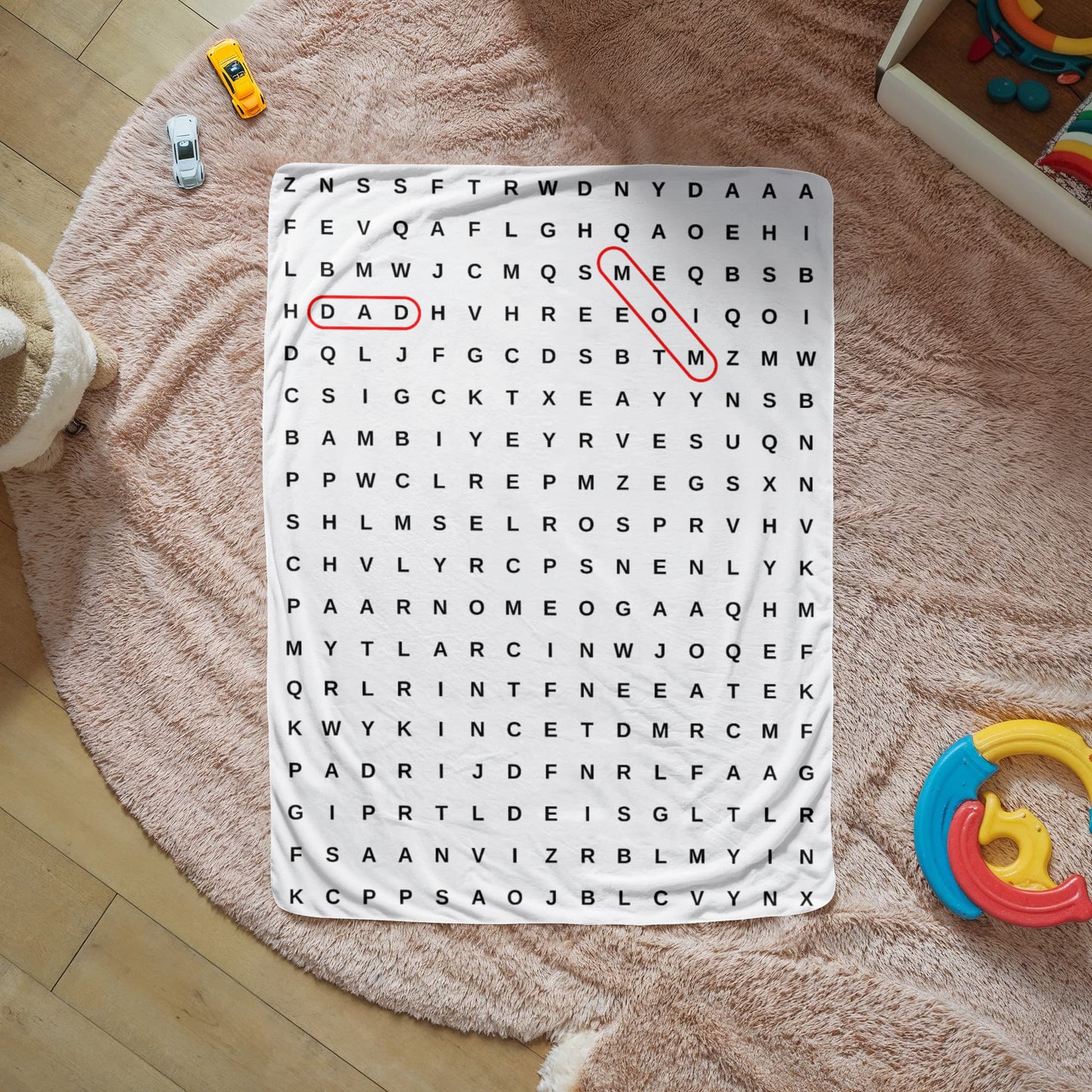 Sherpa Crossword Blanket
