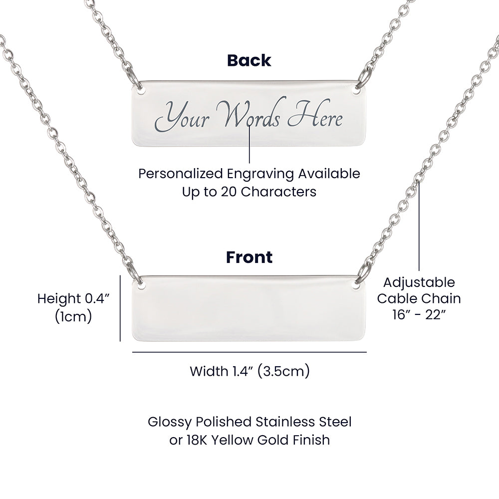 Mama Duck Custom Jewelry, Horizontal Bar Necklace With Baby Ducklings, Birthdays Gift For Mom, Mothers Day Gift.