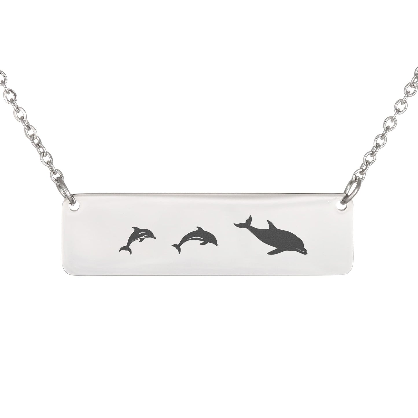 Mermaid Mama Jewelry Gift, Mom Birthday Gift, Mom Baby Necklace, Engraved Bar Necklace.