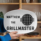 The Grill father BBQ Grilling Personalized Plate, funny unique custom gift for grill bbq master dads, chef dad grilling platter