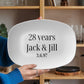 50th Anniversary Gift, Anniversary Gift for Parents or Signature Guestbook Ceramic Platter - Personalized with Painted Names and Date