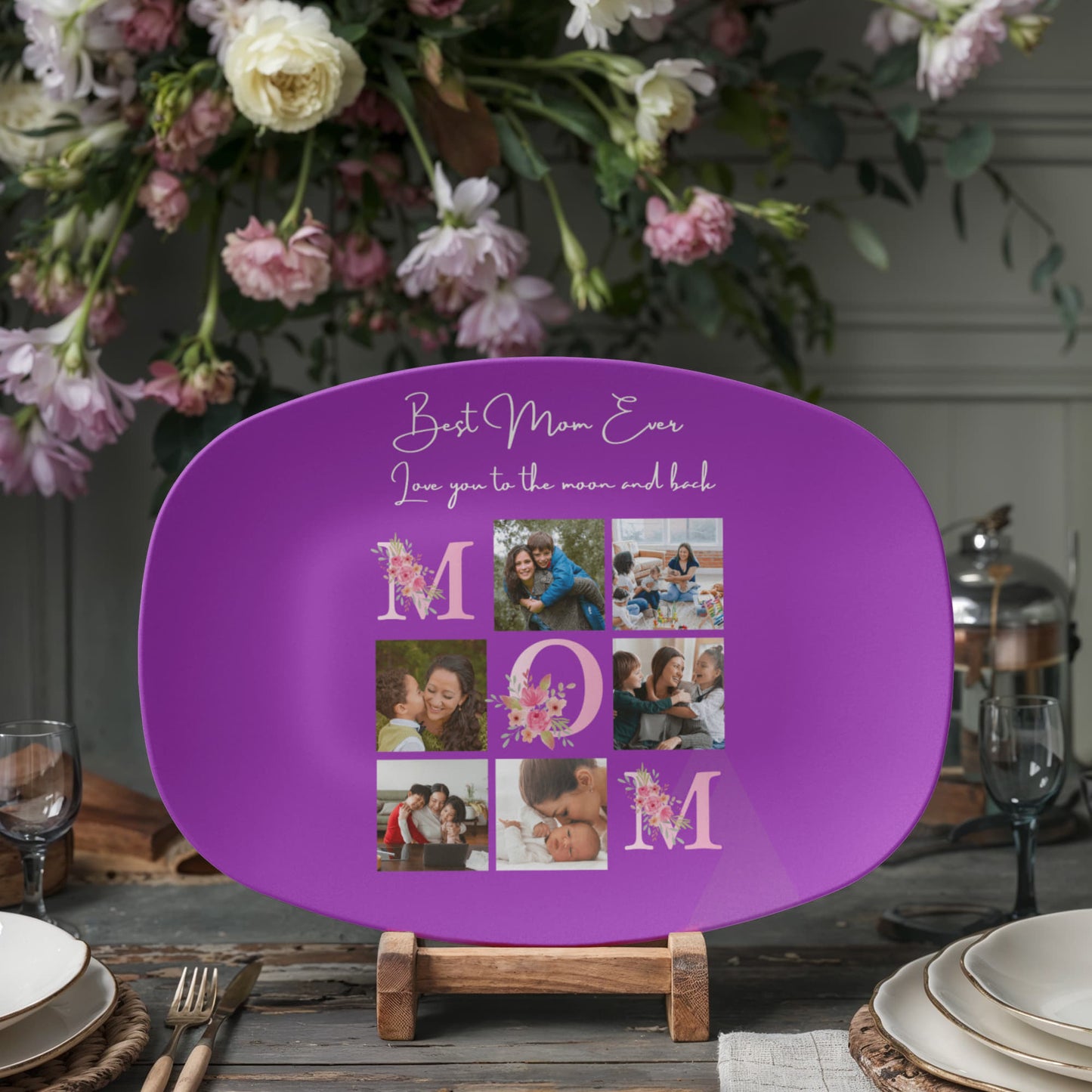 Love you to the moon and back, mom platter