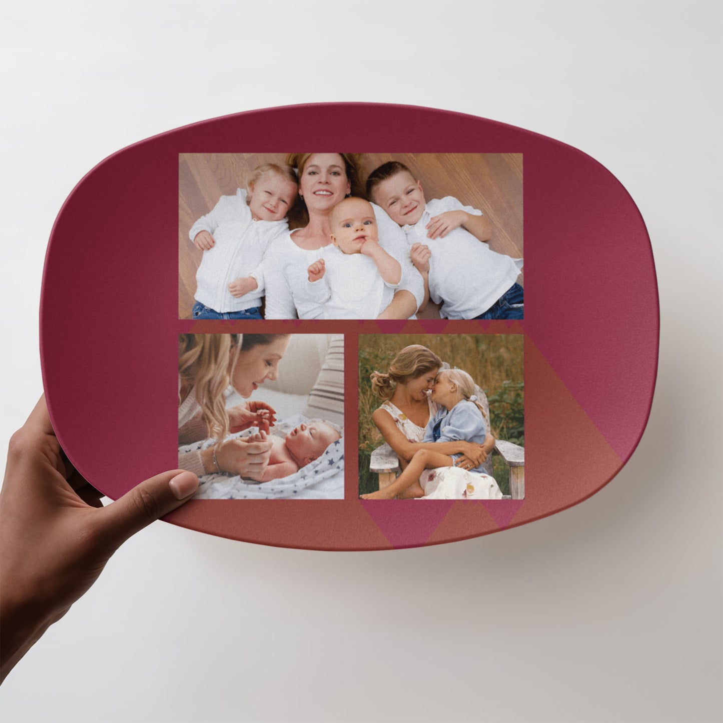 Personalized mom platter, custom photos