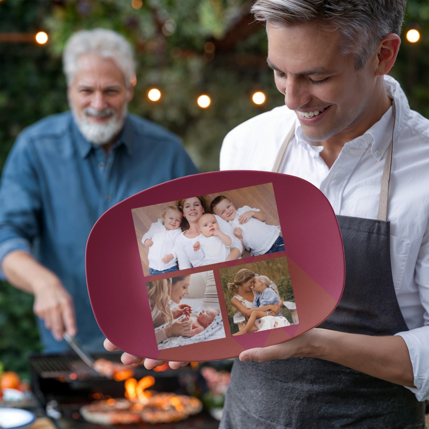 Personalized mom platter, custom photos
