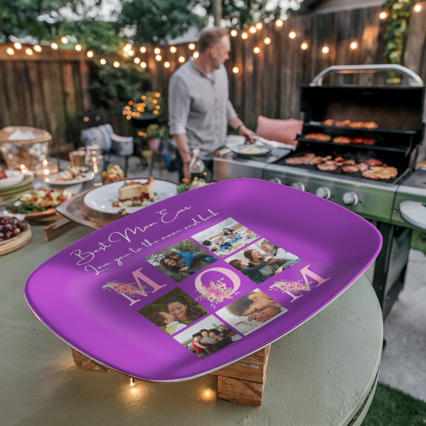 Love you to the moon and back, mom platter