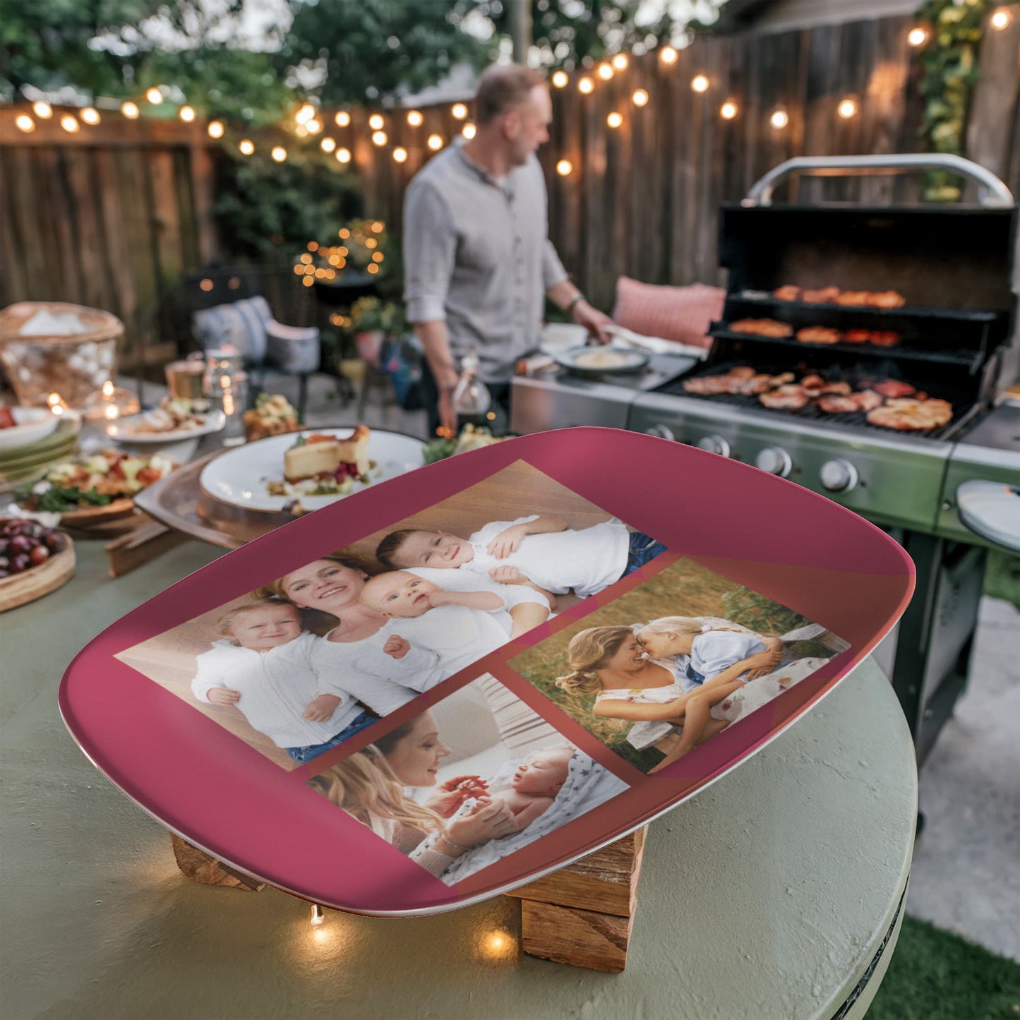 Personalized mom platter, custom photos